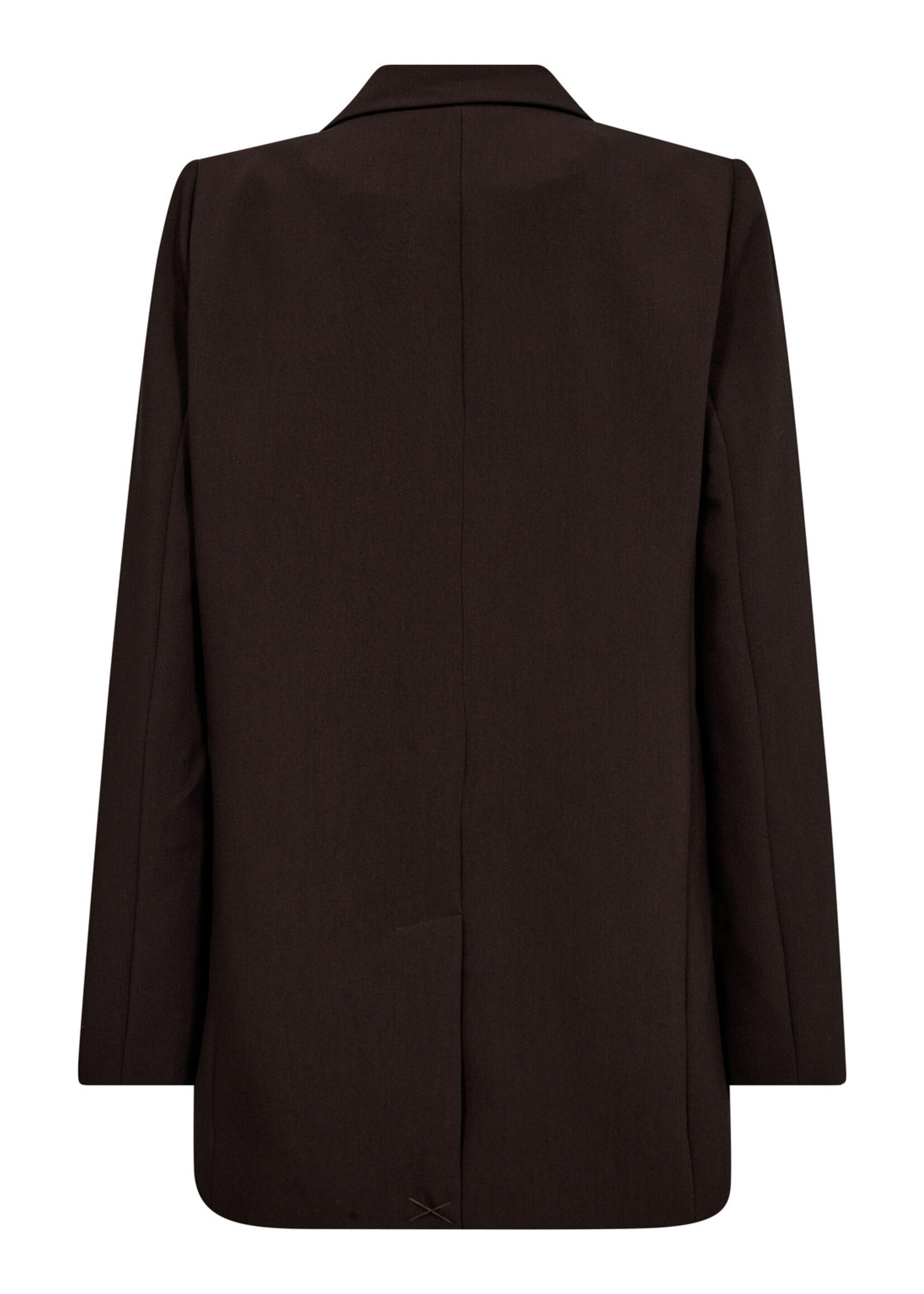 Co’Couture VolaCC Single Oversize Blazer - Dark Brown
