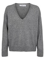 Cash V-Neck - Light Grey Melange