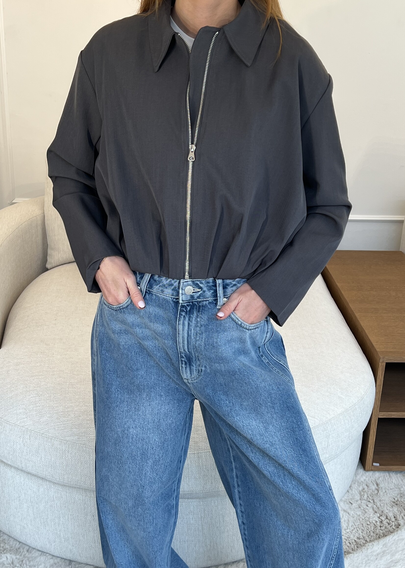 Fabergé Fashion Levi Jacket - Grey