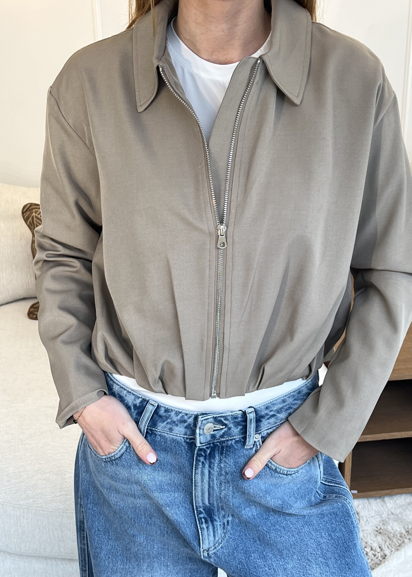 Fabergé Fashion Levi Jacket - Light Taupe