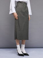 546034304 - Midi Pencil Skirt Grey