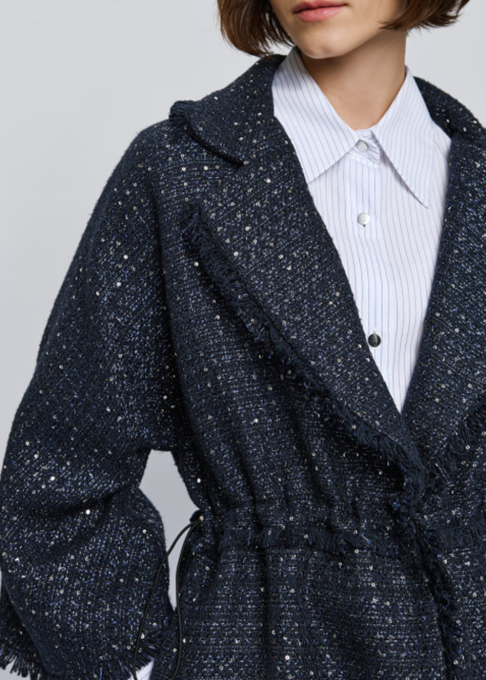 Access 541007112 - Tweed Jacket Dark Bleu