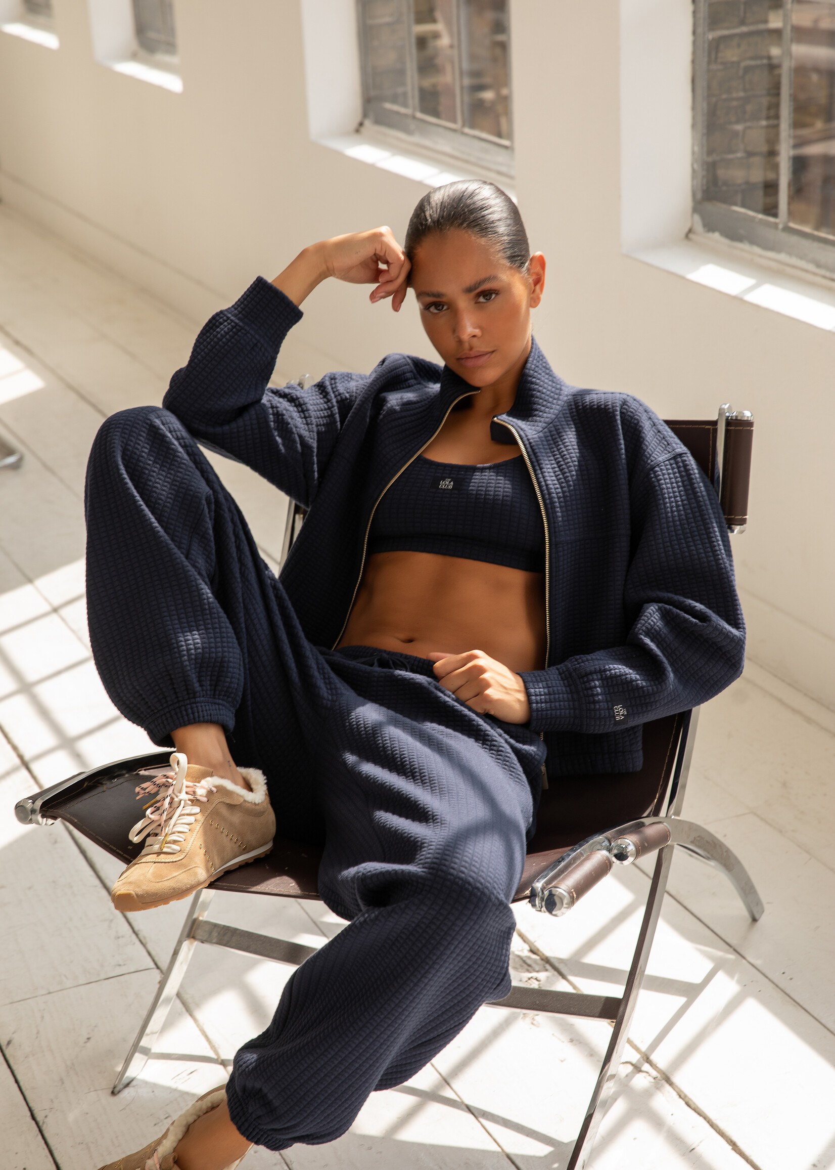 The Lola Club Lena Cardigan - Navy