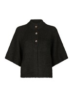 Neo Noir Benuta Fluffy Knit Cardigan - Dark Brown