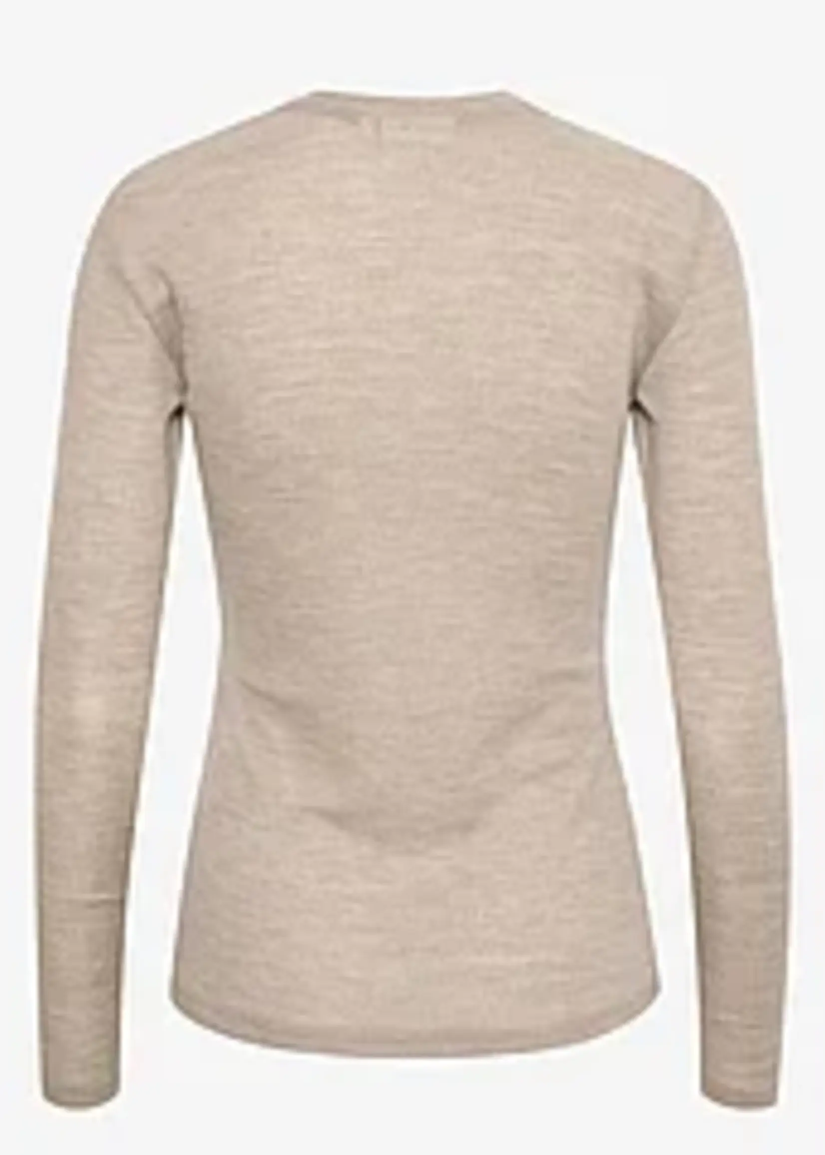Gestuz NiniaGZ Wool roundneck - Sand Melange