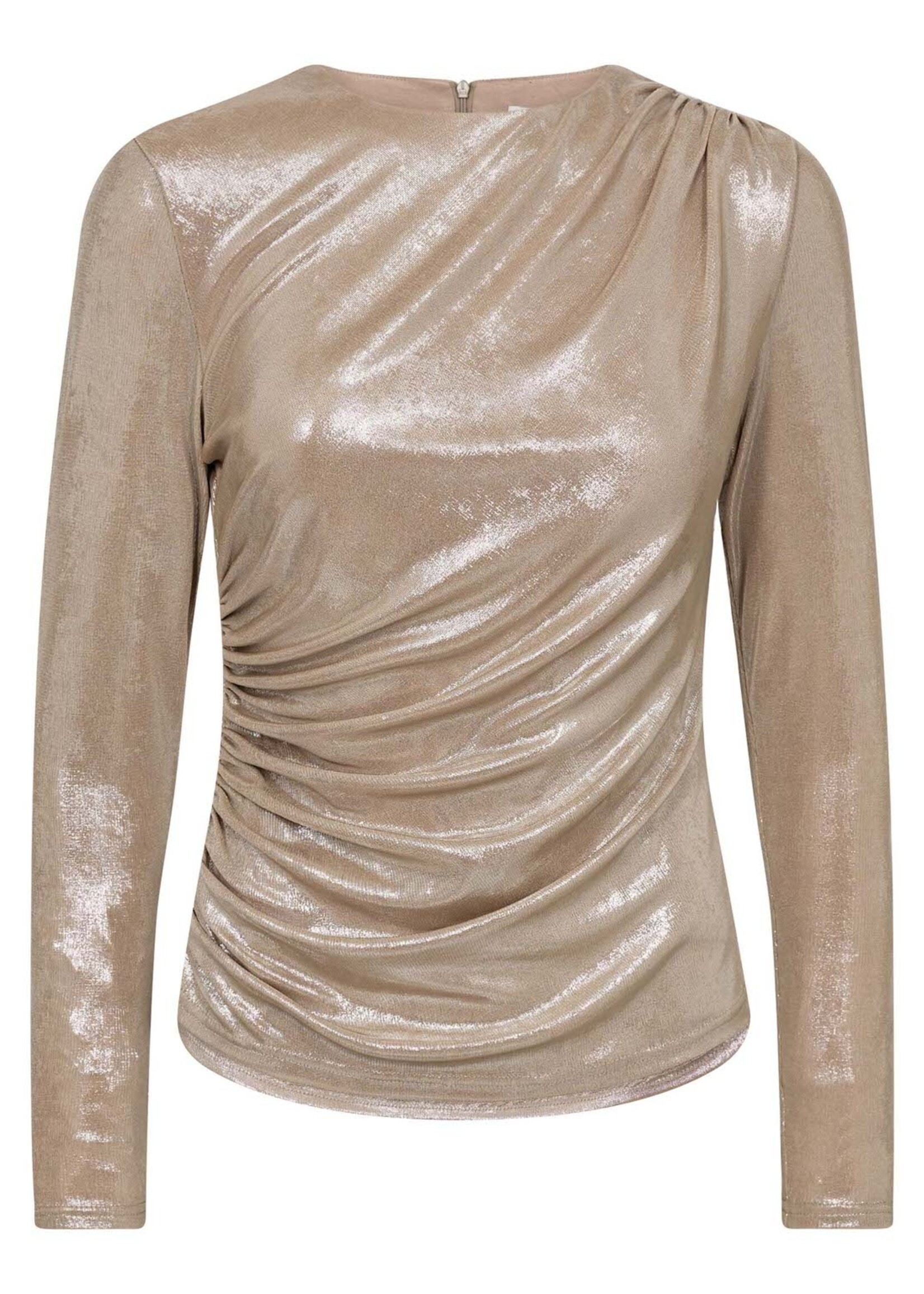 Co’Couture MargotCC Drape Blouse - Champange