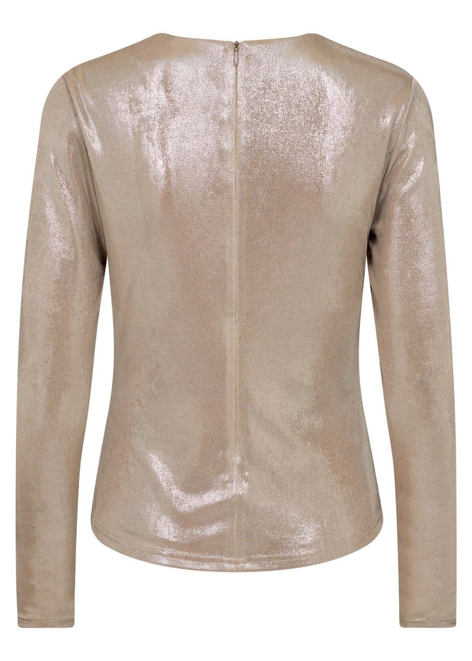 Co’Couture MargotCC Drape Blouse - Champange