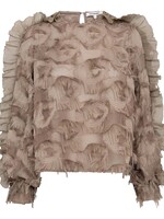 Co’Couture SyraCC Structure Blouse - Walnut