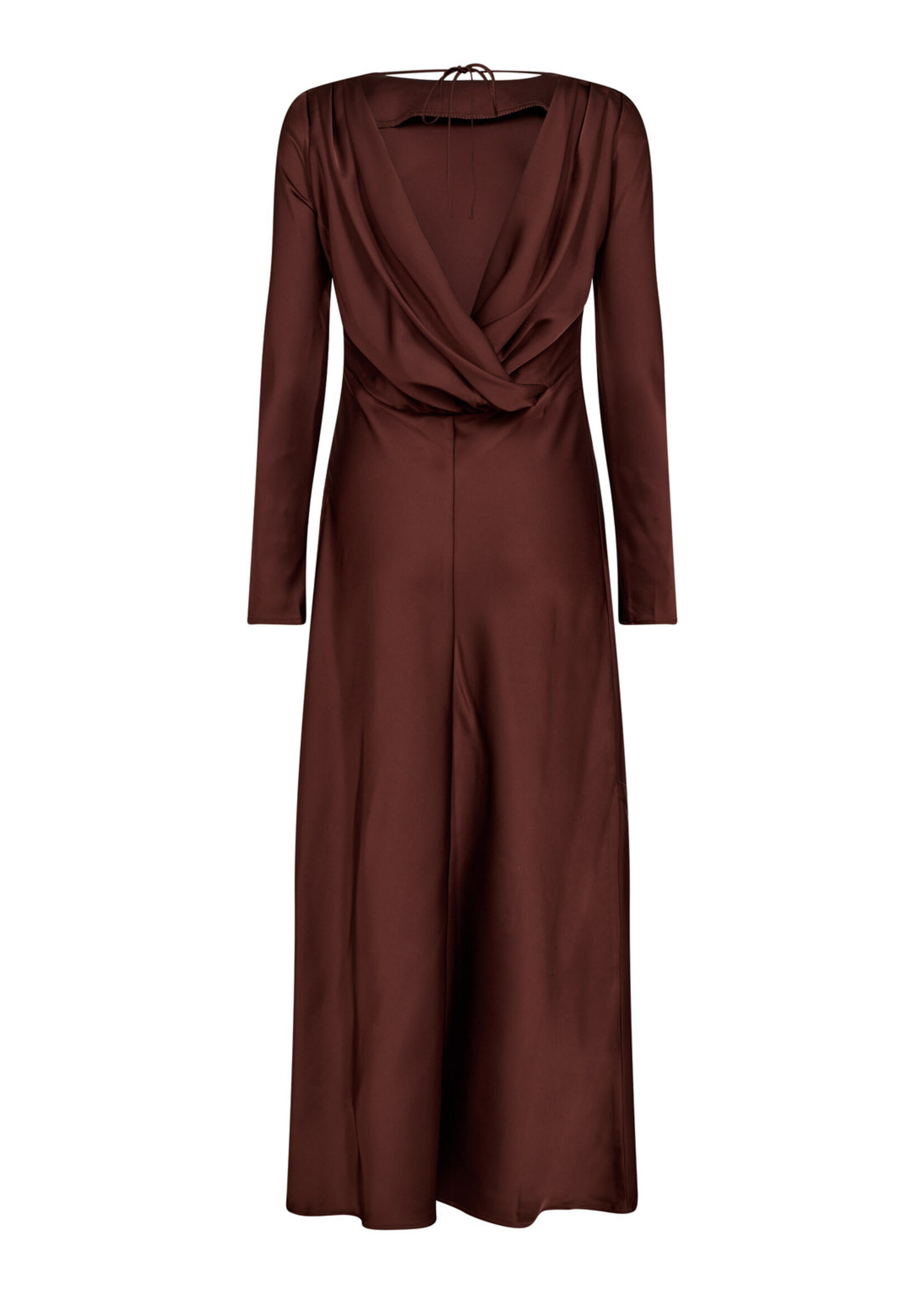 Co’Couture SafiraCC Waterfall Back Dress - Dark Brown