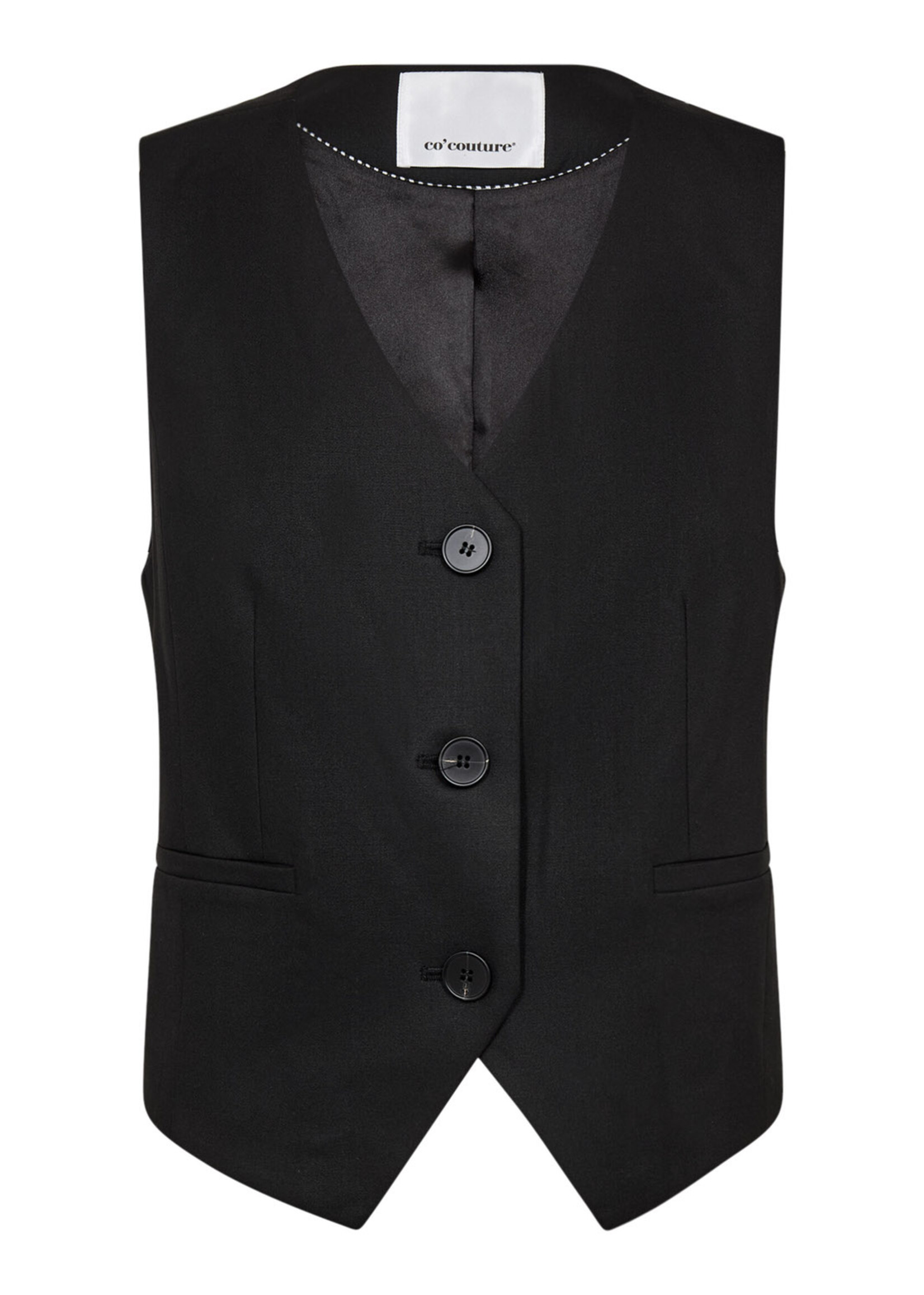 Co’Couture SibelleCC Open Back Vest - Black