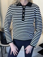 Fabergé Fashion Molly Polo - Stripe Black / White