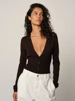 Herskind Gigi Knit Bodystocking - Mahogany