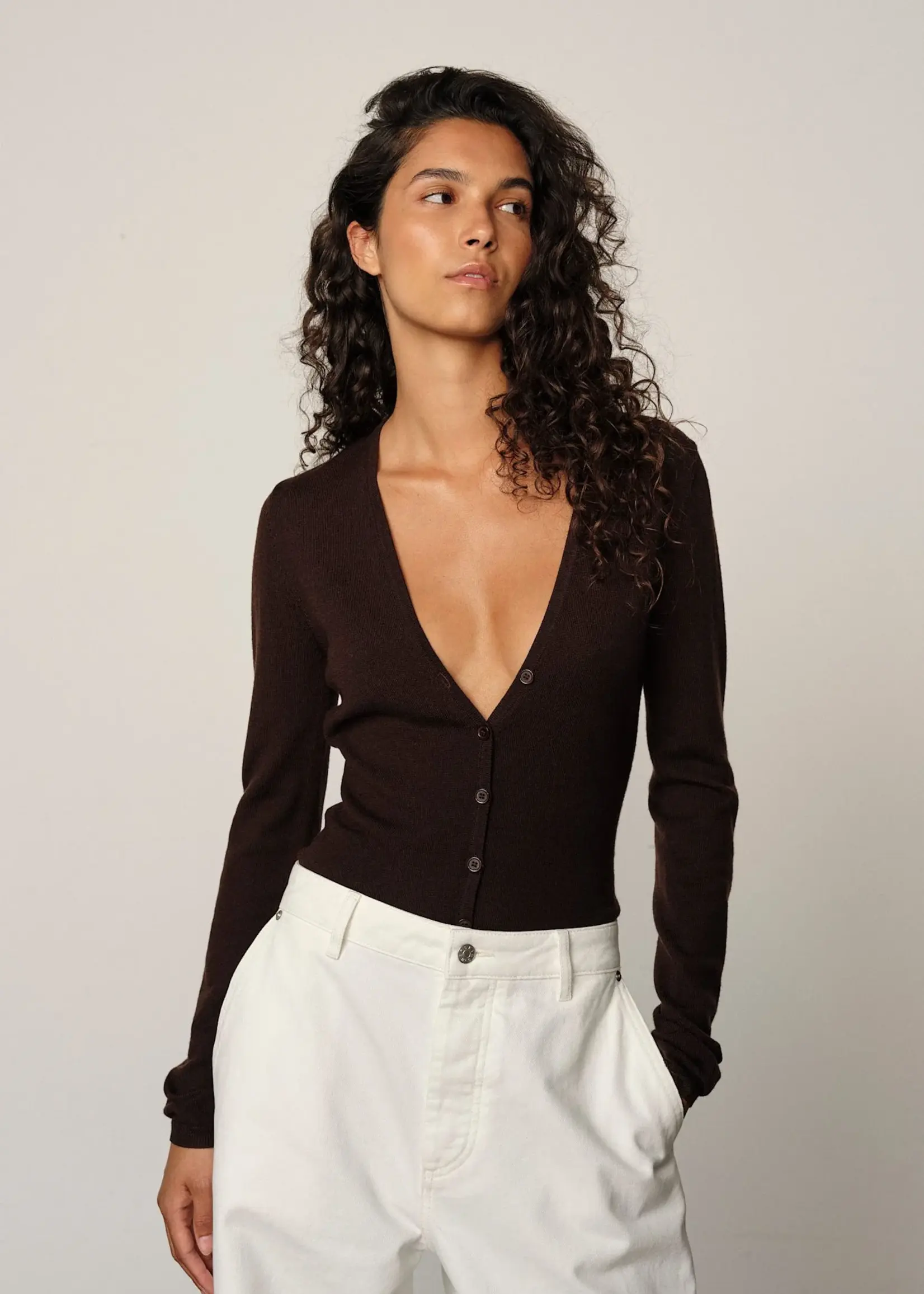 Herskind Gigi Knit Bodystocking - Mahogany