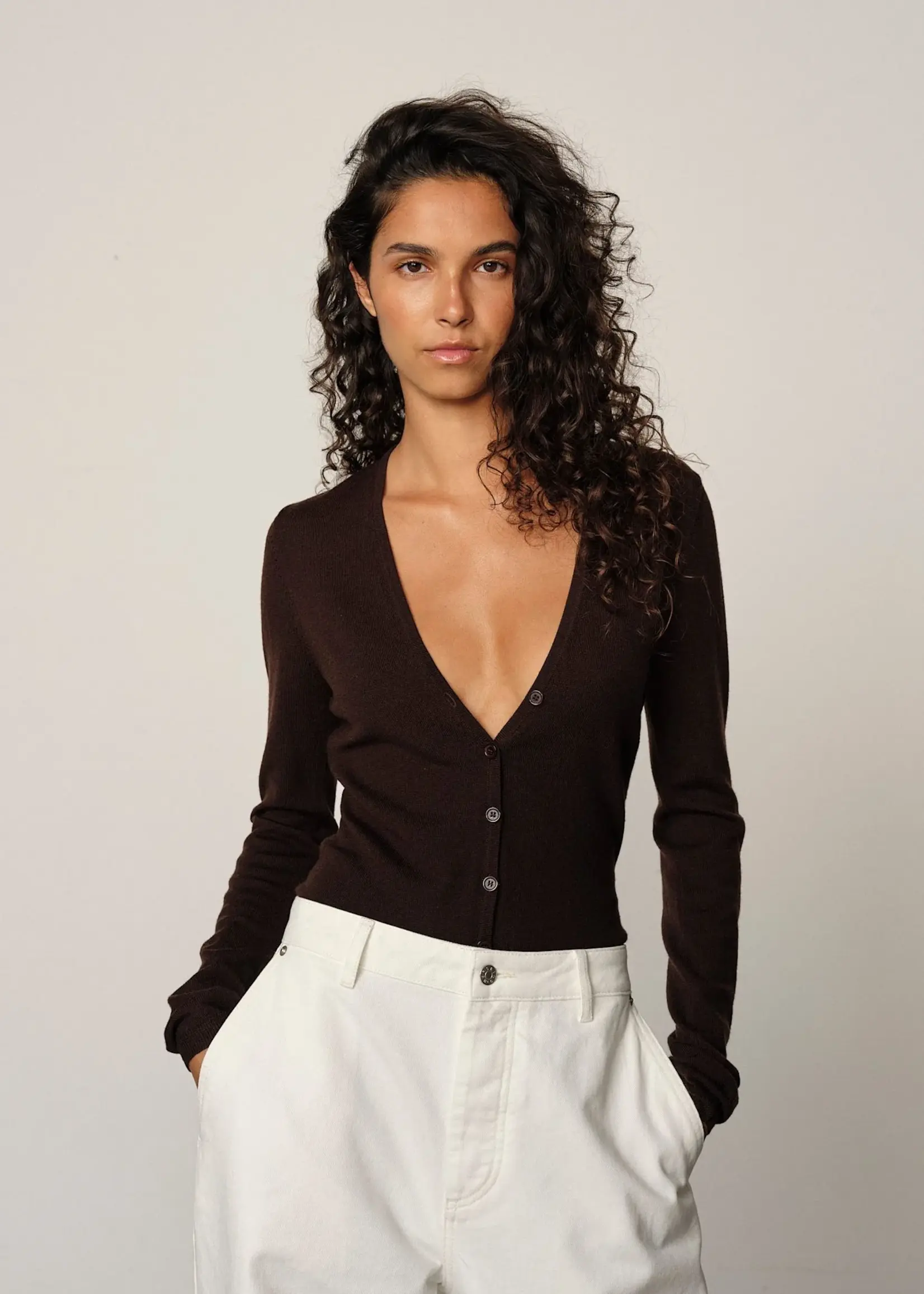 Herskind Gigi Knit Bodystocking - Mahogany