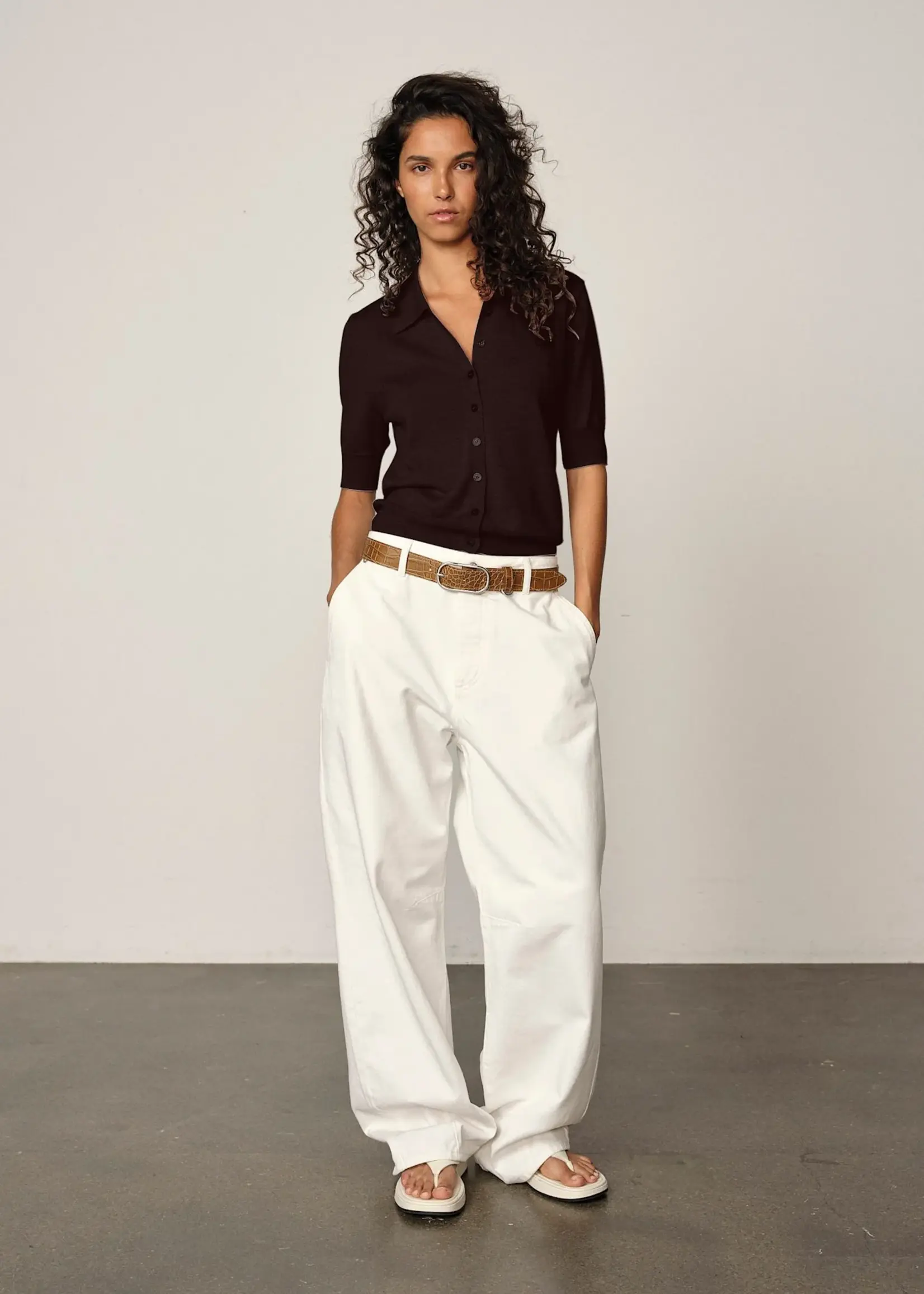 Herskind Kaspar Knit Cardigan - Mahogany