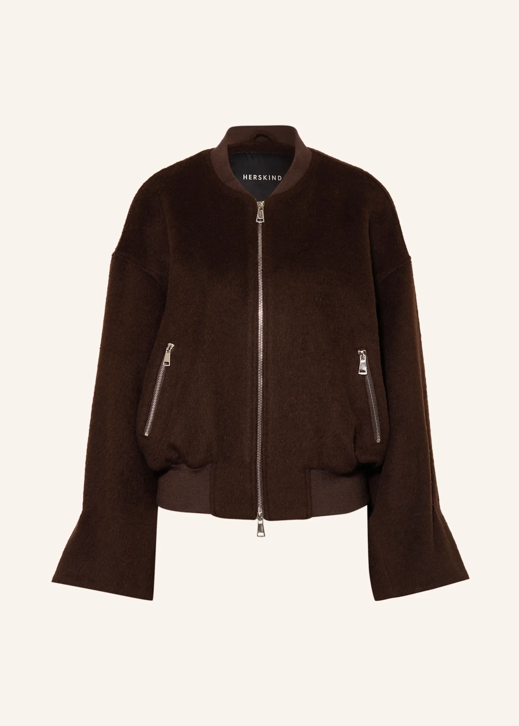 Herskind Monica Wool Bomber Jacket - Brown