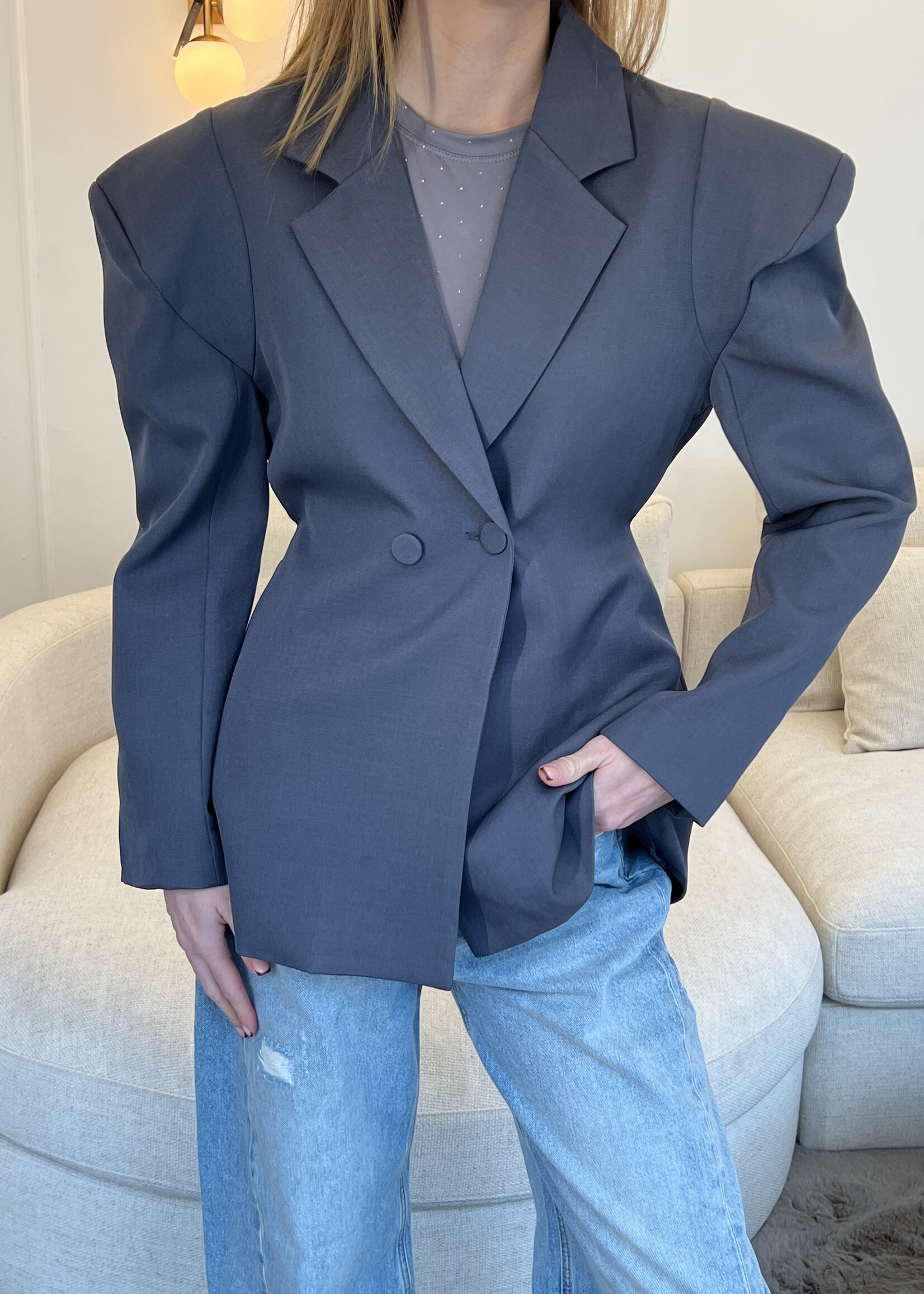 Fabergé Fashion Nola Blazer - Grey