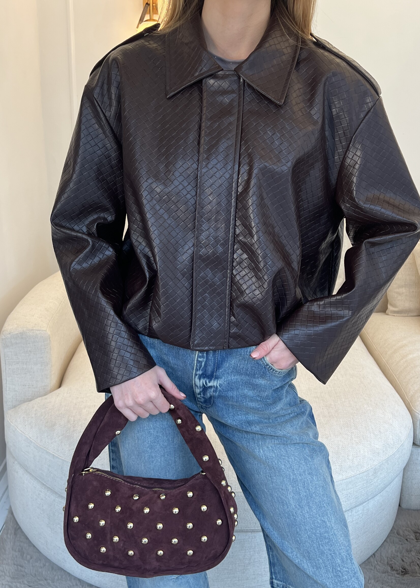 Fabergé Fashion Navy jacket - Burgundy