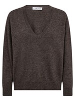 Cash V-Neck - Mocca Melange