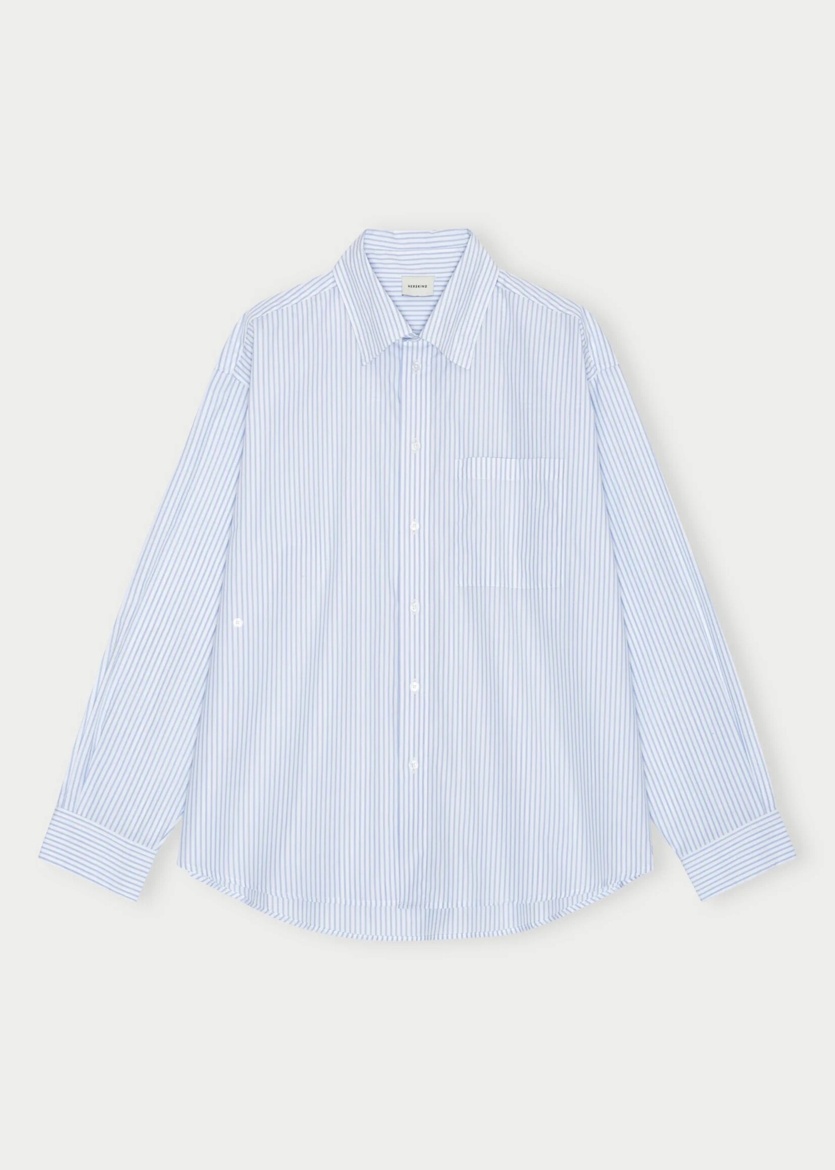 Herskind Lorenzo Shirt - Bleu Stripe