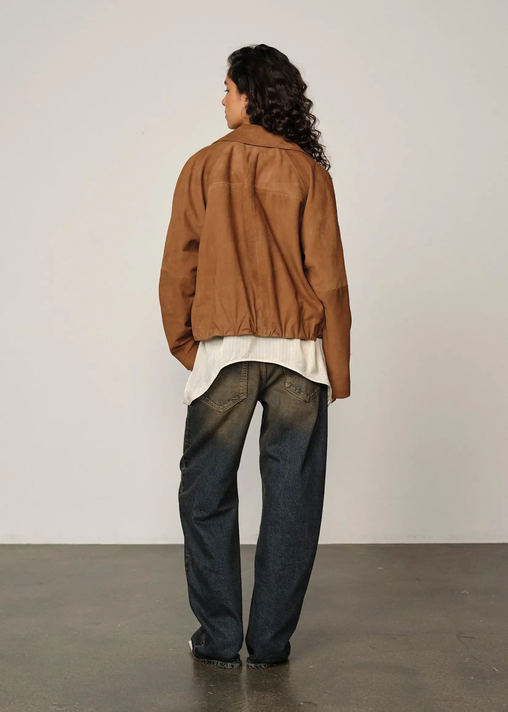Herskind Ray Suede Jacket - Cognac