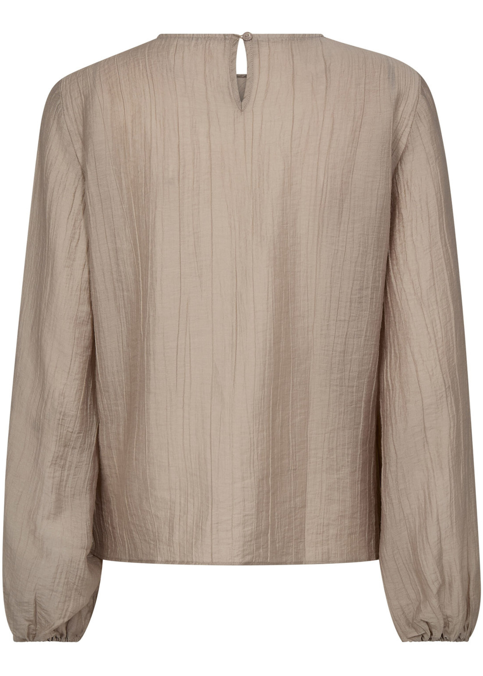 Co’Couture ConnyCC Drape Blouse - Mink