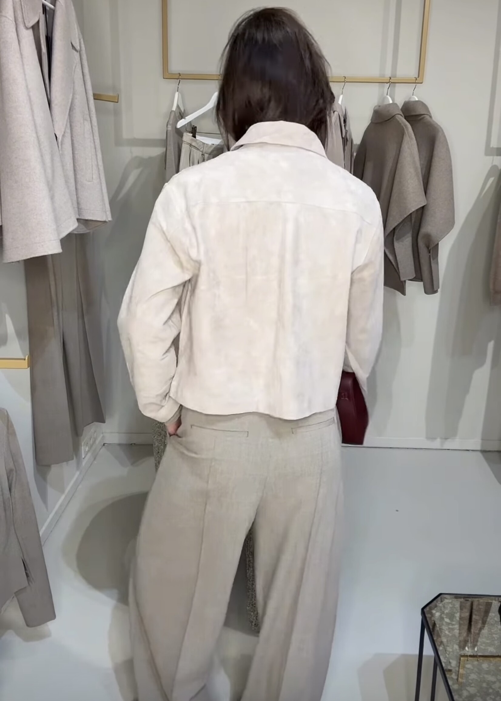 STUDIO AR ELAINE Goat Suede - Smoge GR