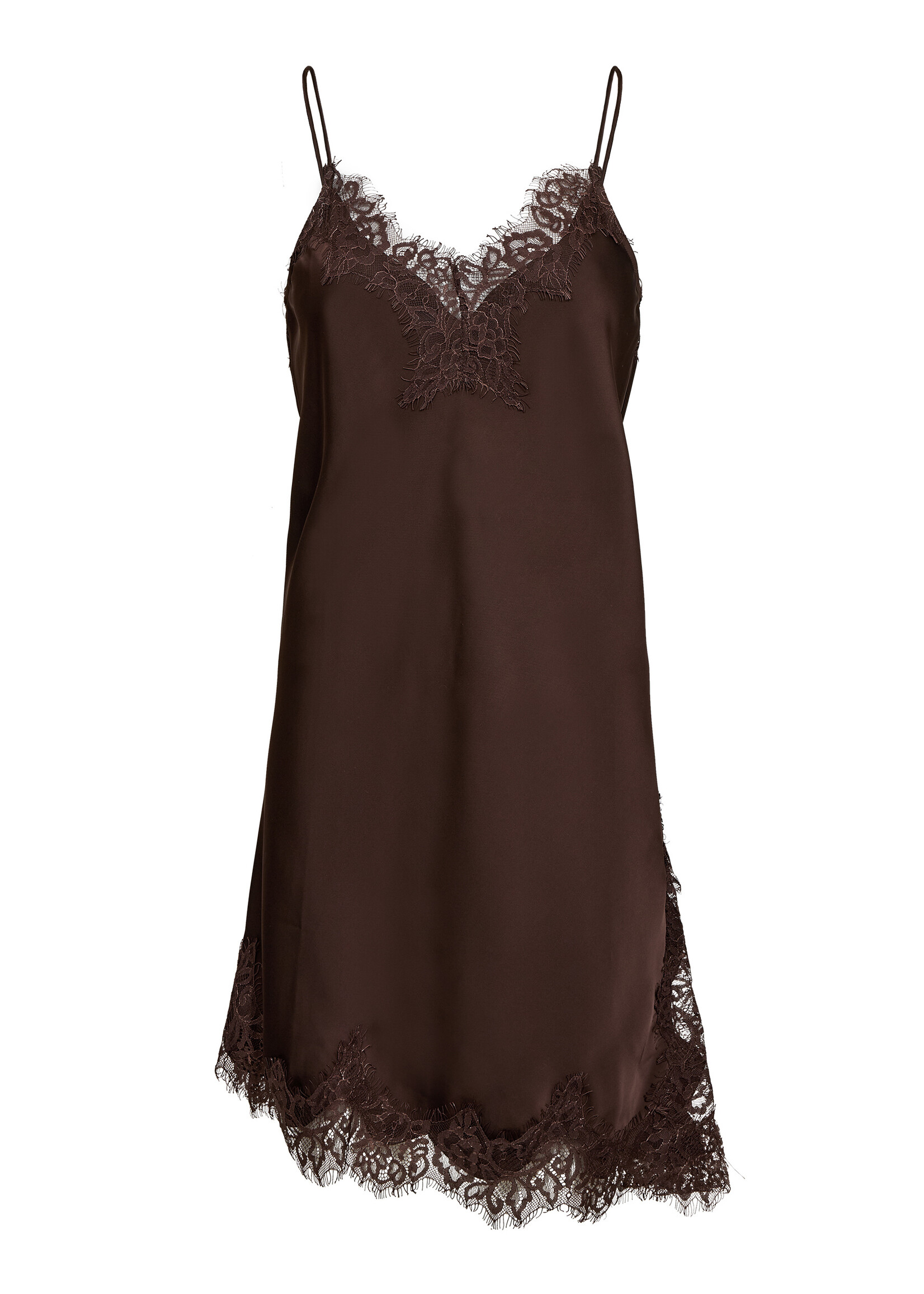 Naomi Asym Lingerie Dress - Mocca