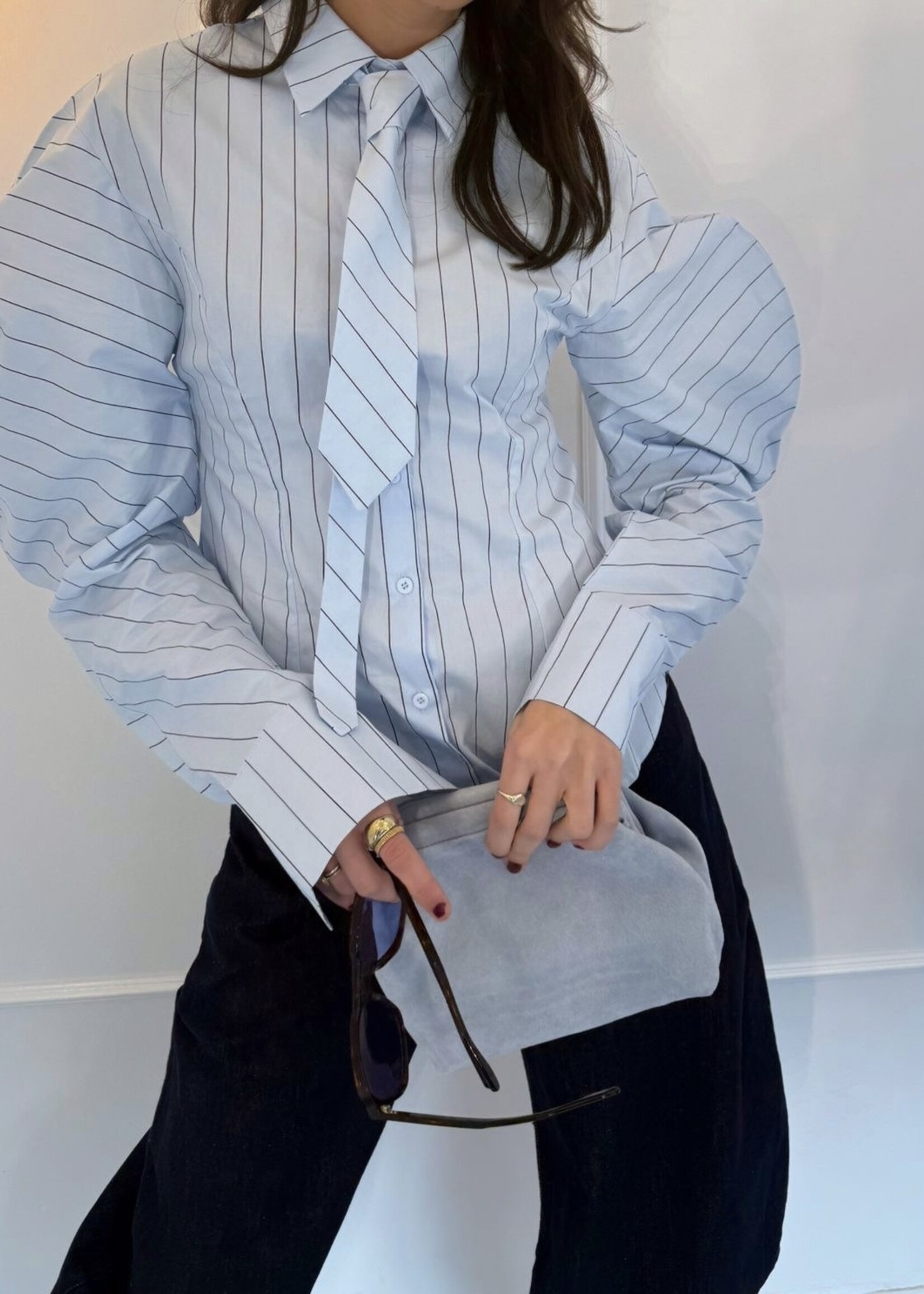 Fabergé Fashion Remy Blouse - Bleu