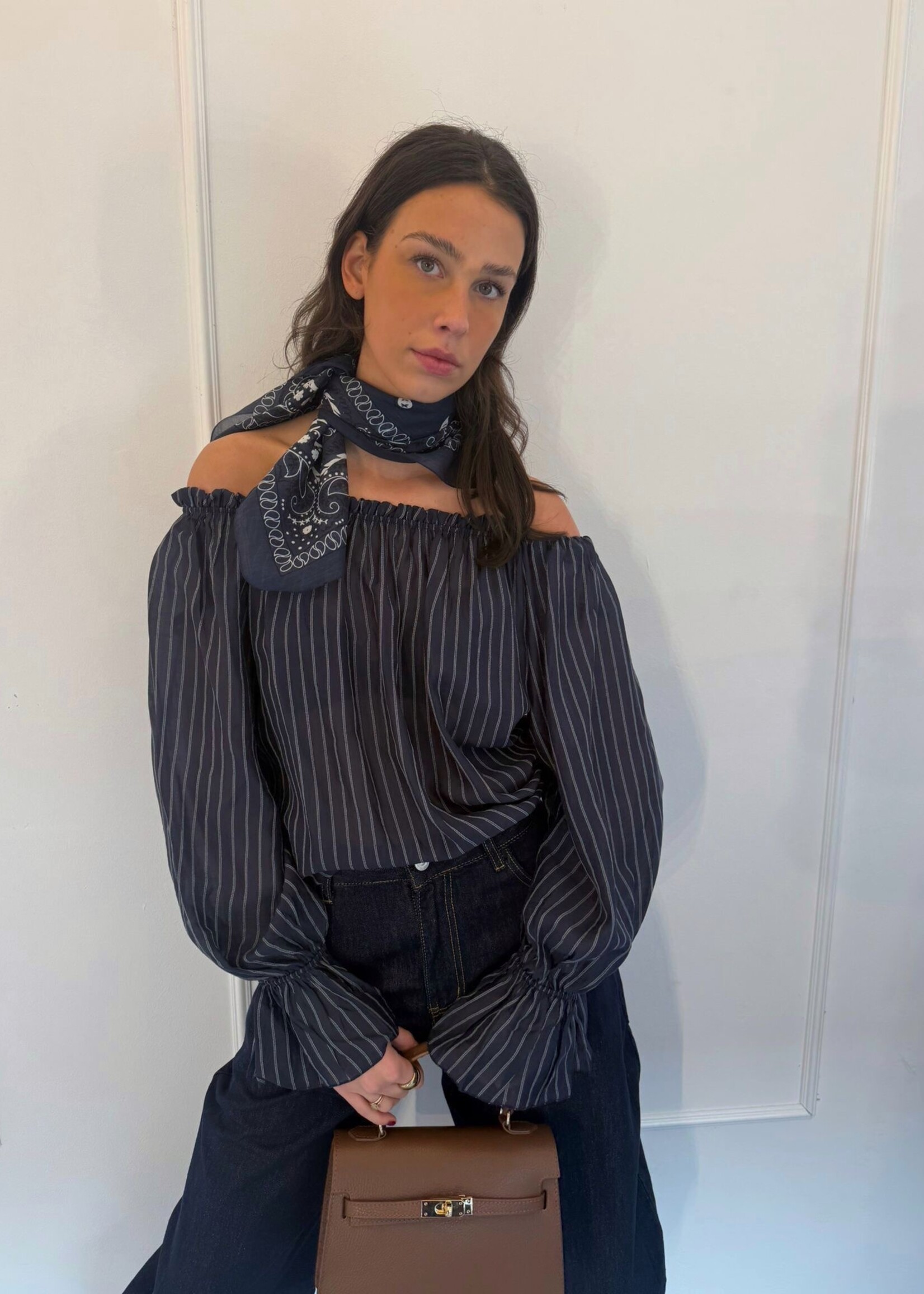 Fabergé Fashion Olivia Blouse - Bleu