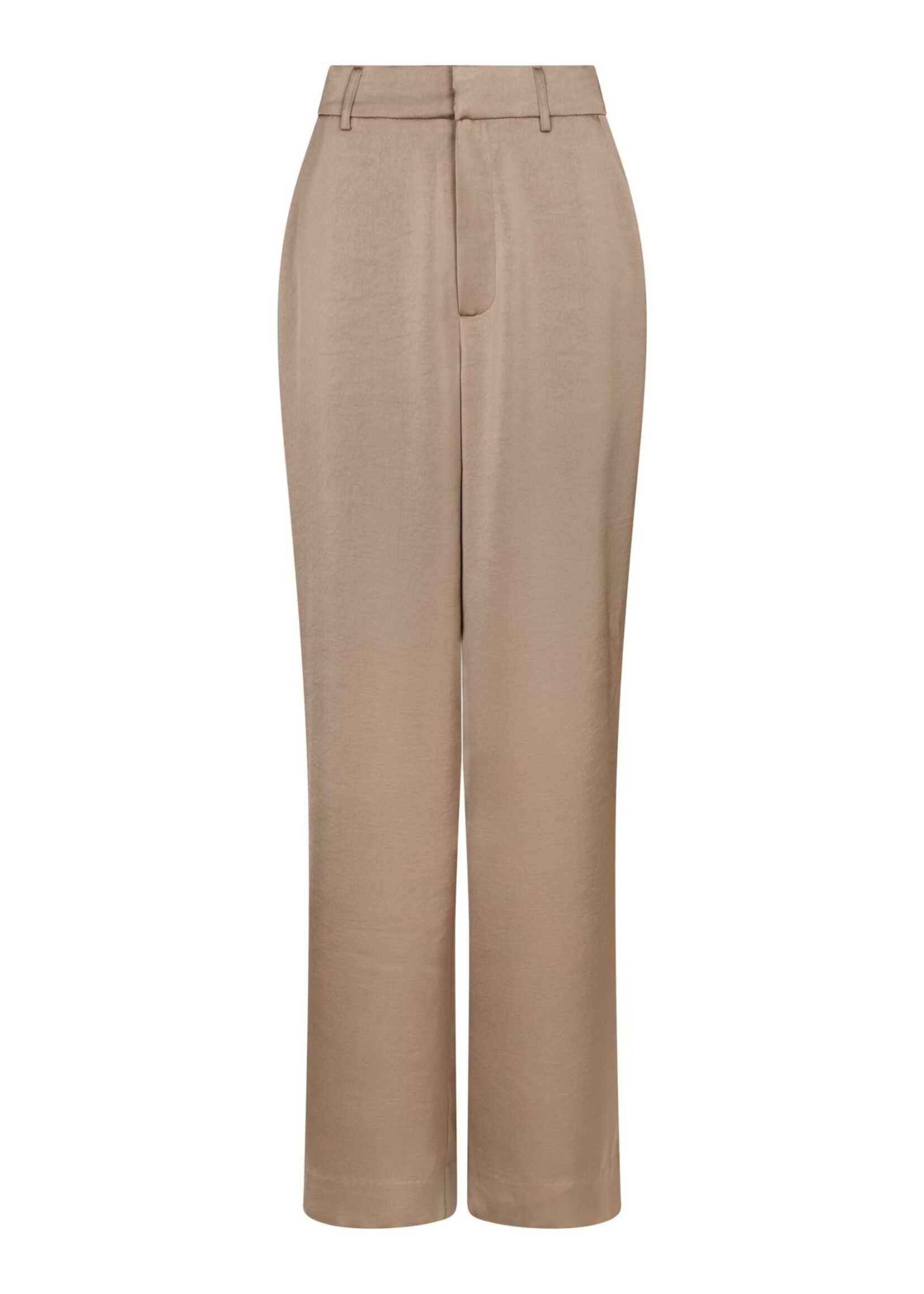 Neo Noir Emmett Heavy Sateen Pants - Dark Taupe
