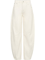 Drew Barrel Panel Tall Jeans - White
