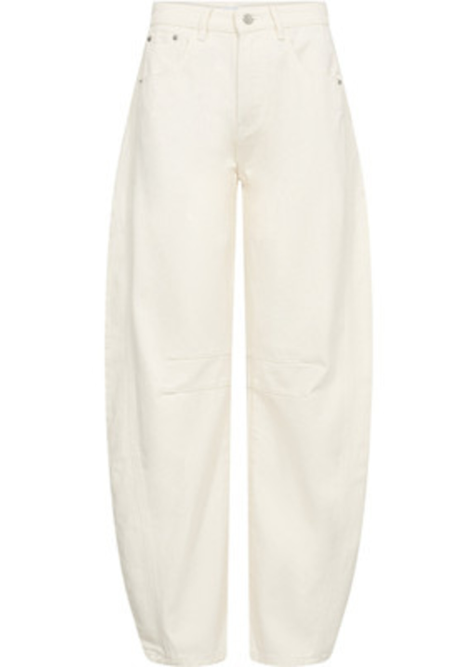 Drew Barrel Panel Tall Jeans - White