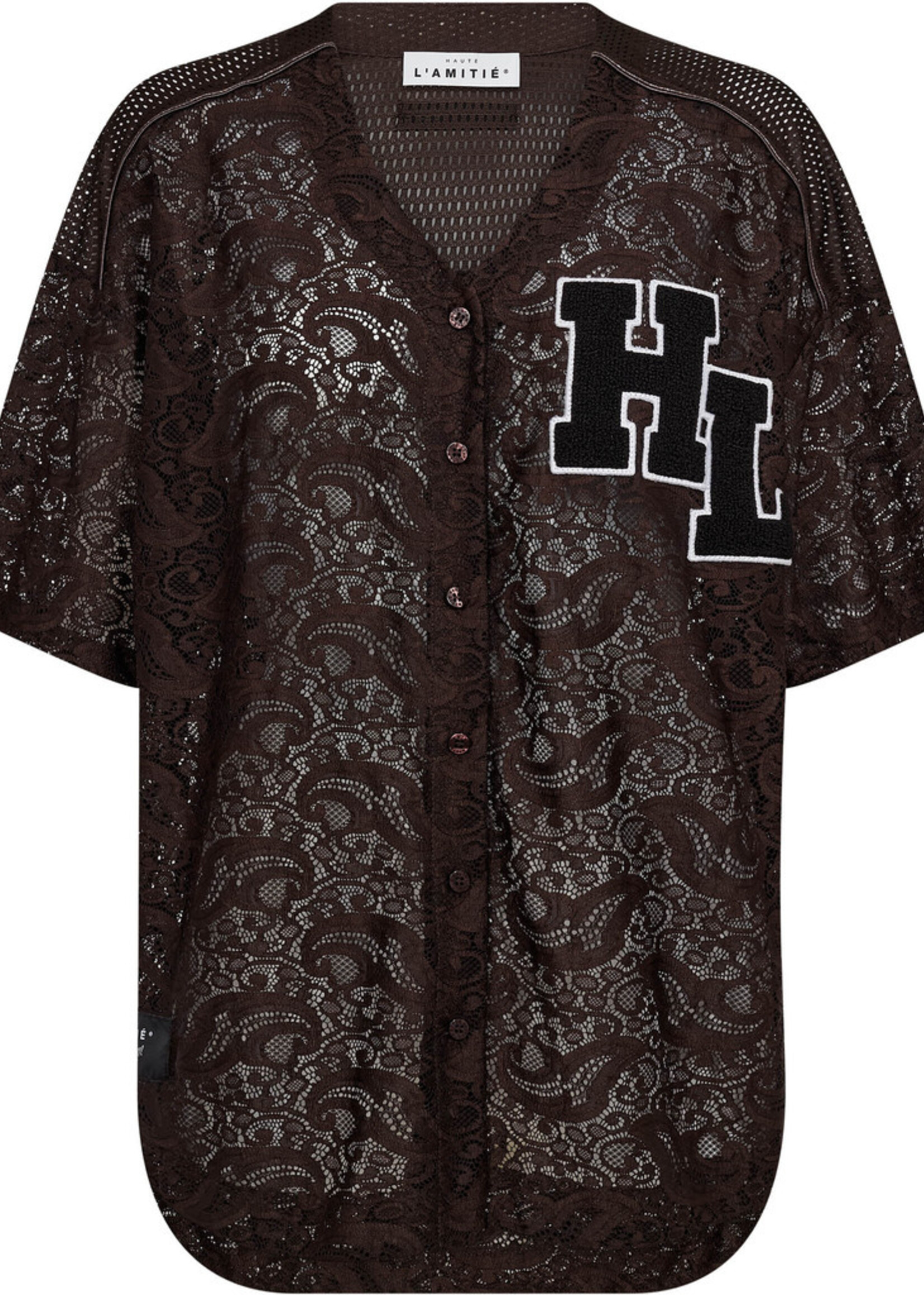 Court Lace Tee - Mocca