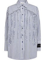 Striped Fringe Shirt - Bleu/White Stripe