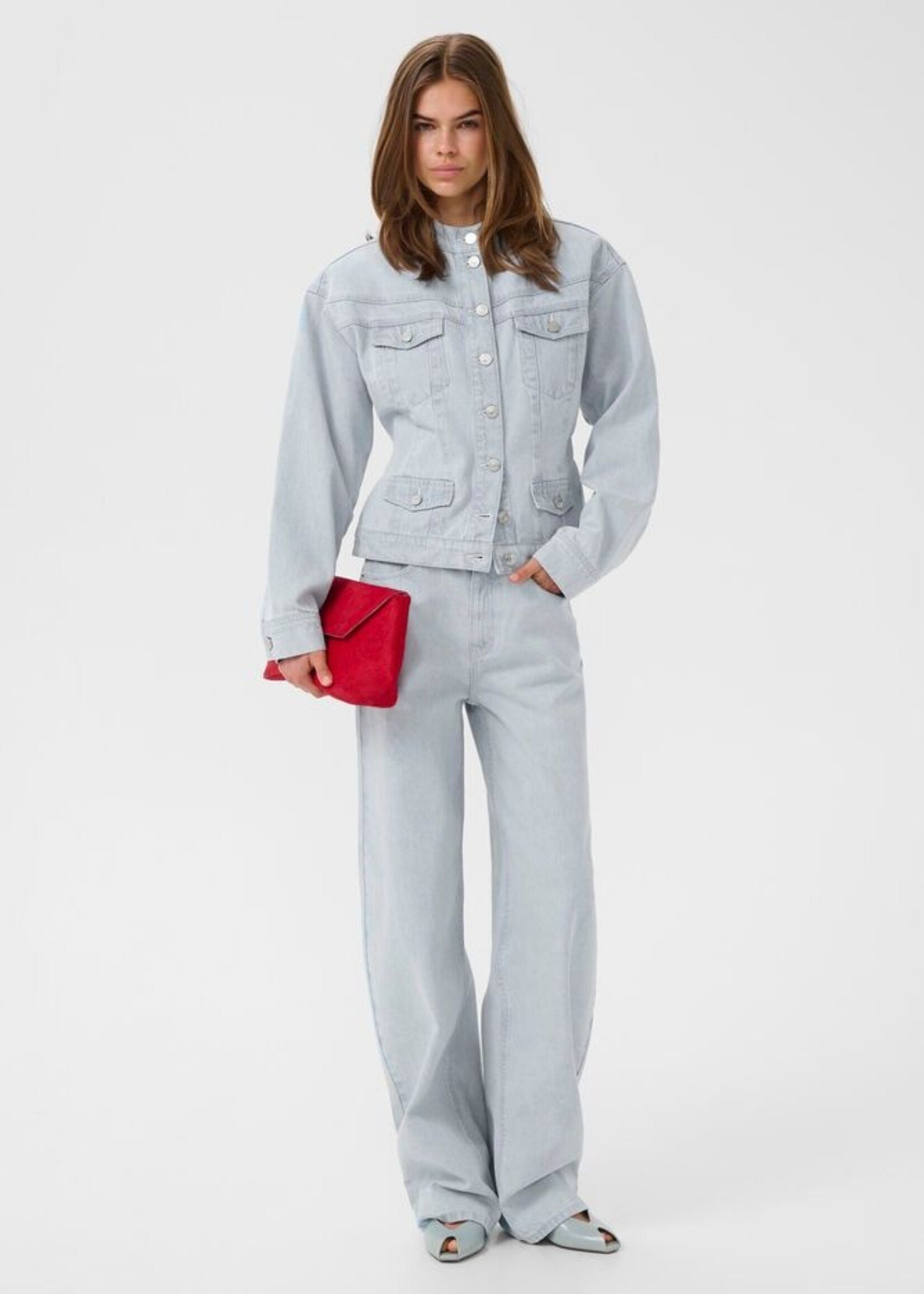 Gestuz GZparwana HW barrel jeans - vintage light denim