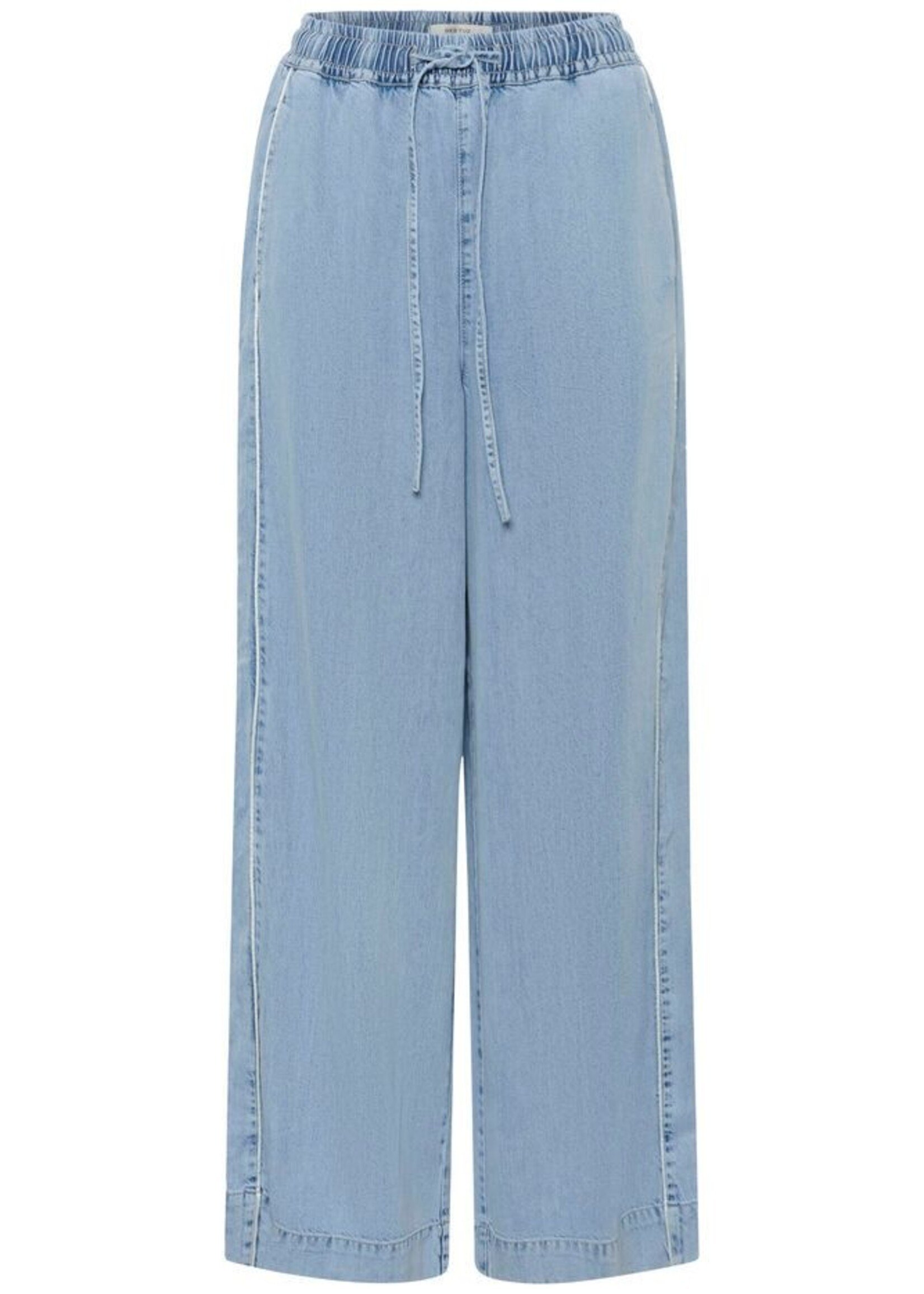 Gestuz GZsea HW pants - Mid denim blue