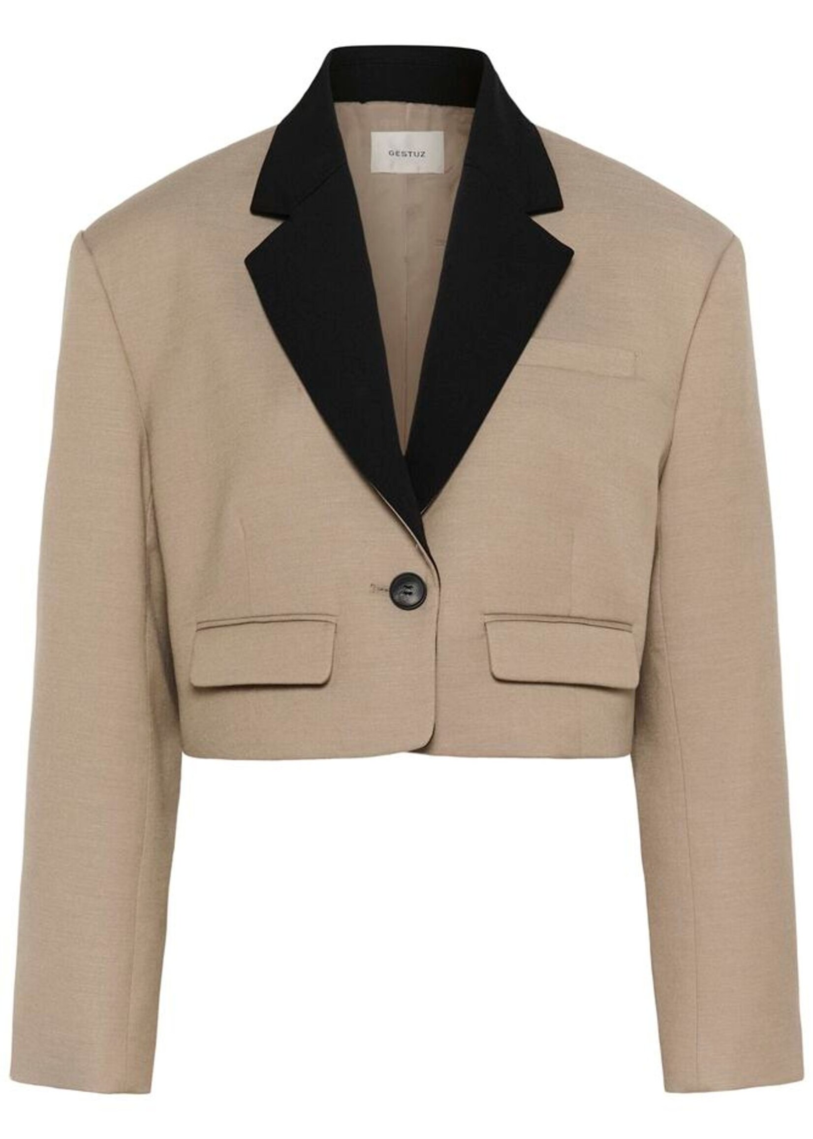 Gestuz GZnella short blazer - Olive sand melange
