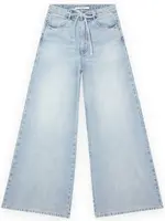 HOMAGE Extra Wide Leg Jeans With Cord - Bleu Used