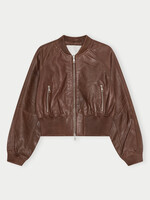Herskind Dario Leather Jacket - Brown