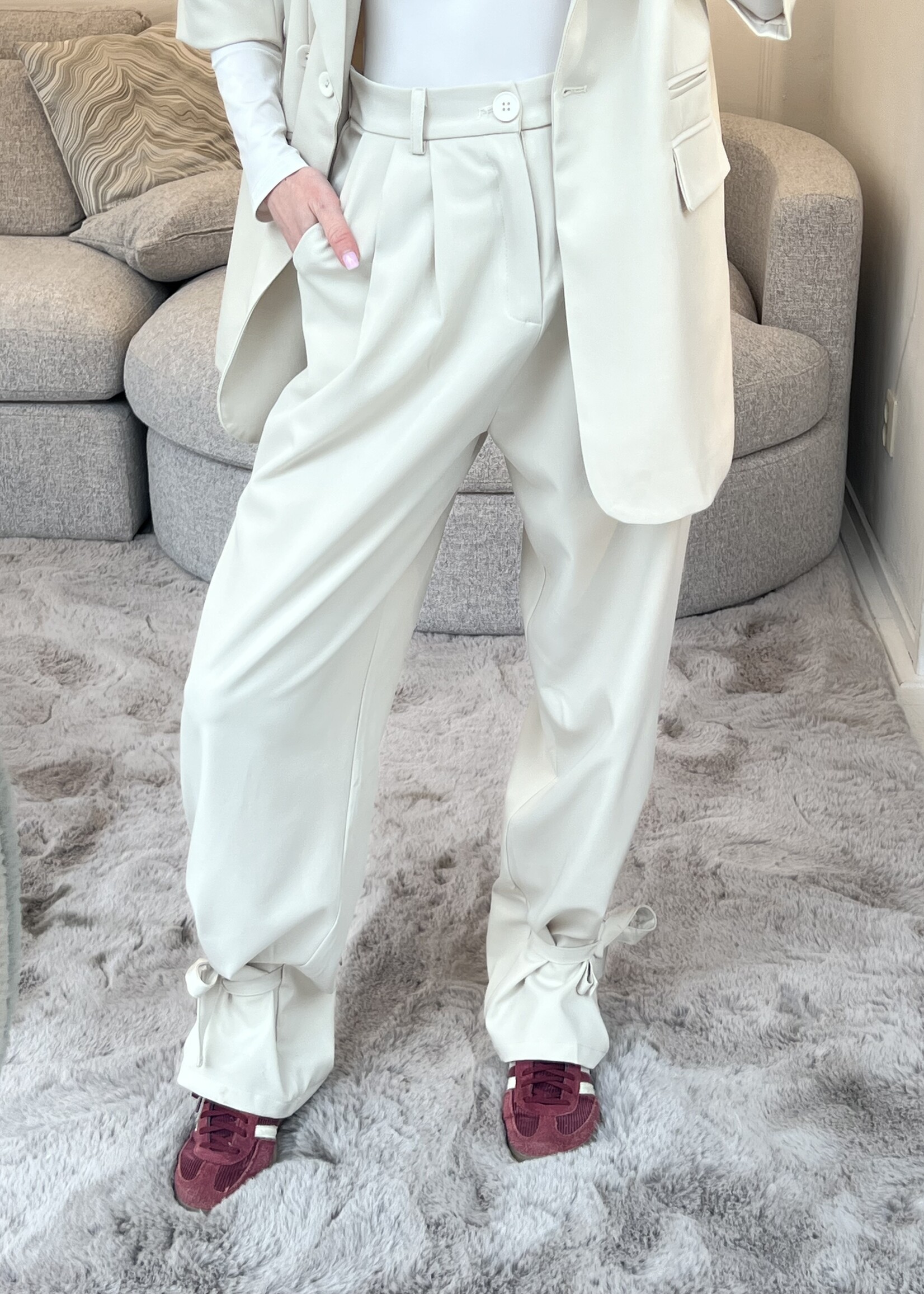 Fabergé Fashion Lynn Pantalon - Light Beige