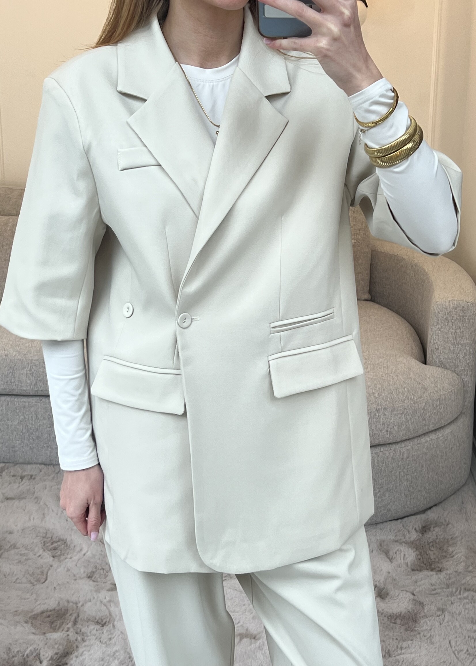 Fabergé Fashion Noel Blazer - Light Beige