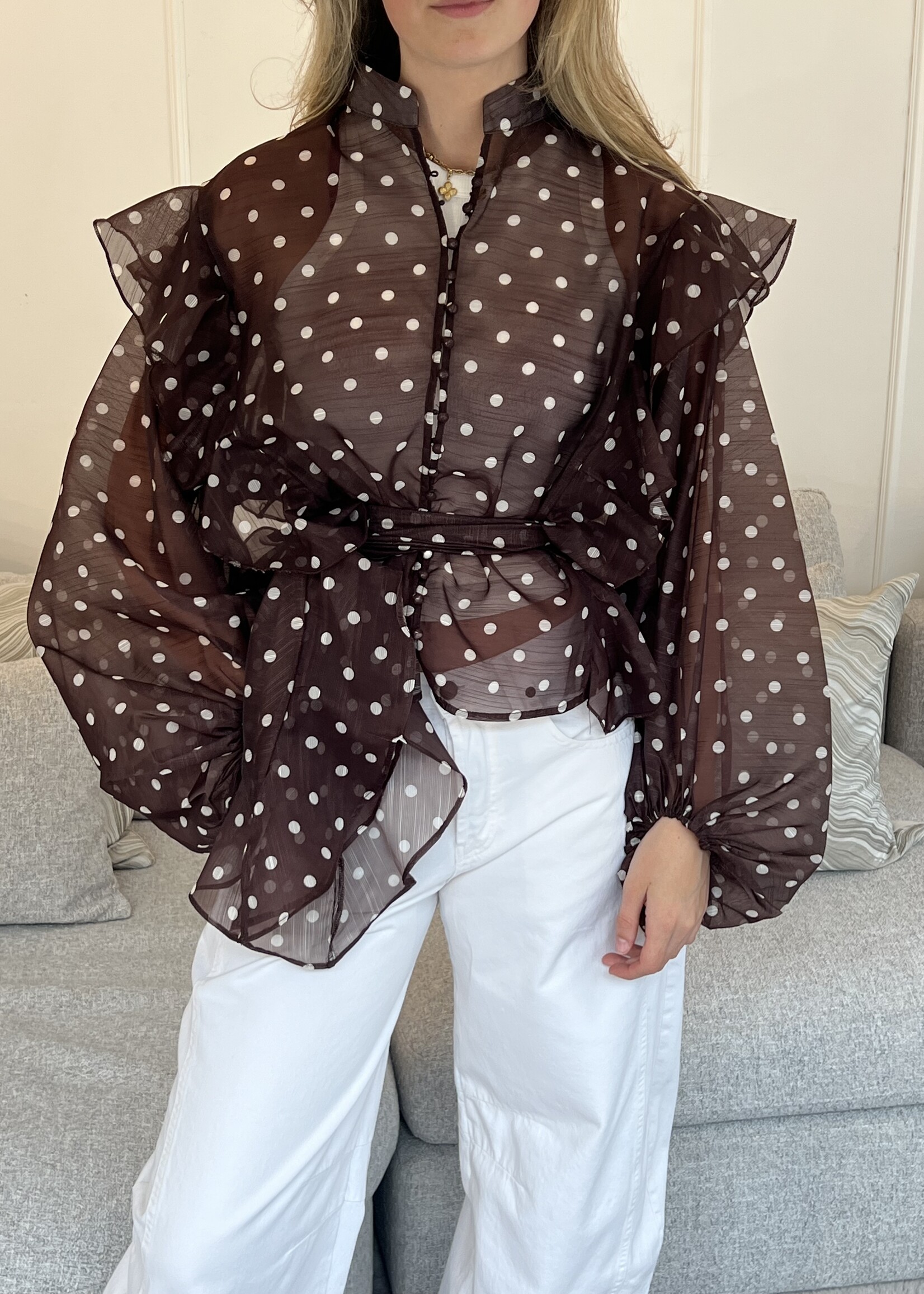 Fabergé Fashion Milo Blouse - Brown