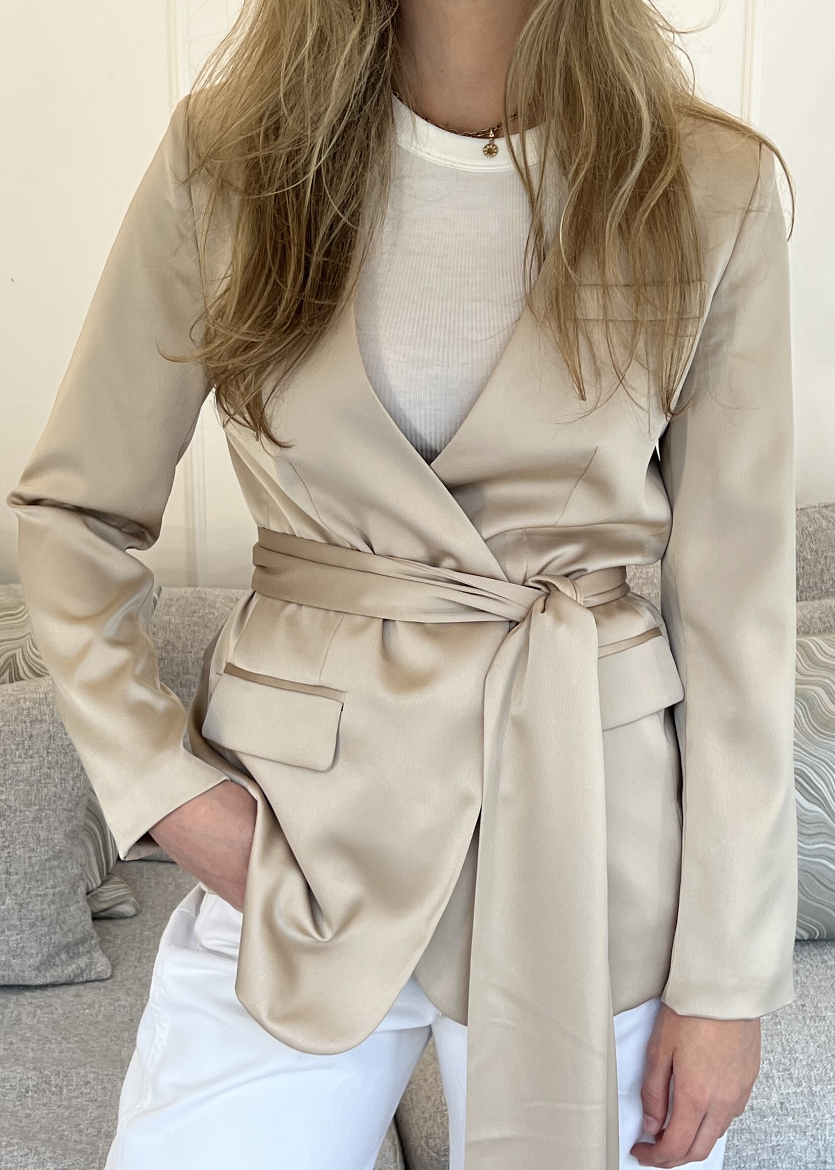 Fabergé Fashion Blazer Satin - Champange