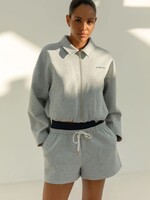 The Lola Club Millie Zip Through - Grey Melange