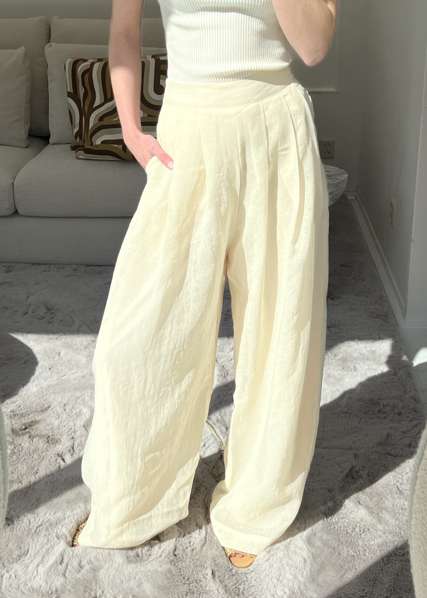 Fabergé Fashion Sofie Trousers - Creme