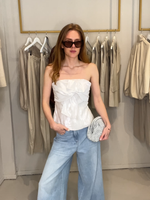 Co’Couture BiaCC Knot Tube Top - Silver