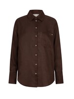 The Lola Club Guilia Blouse - Chocolate