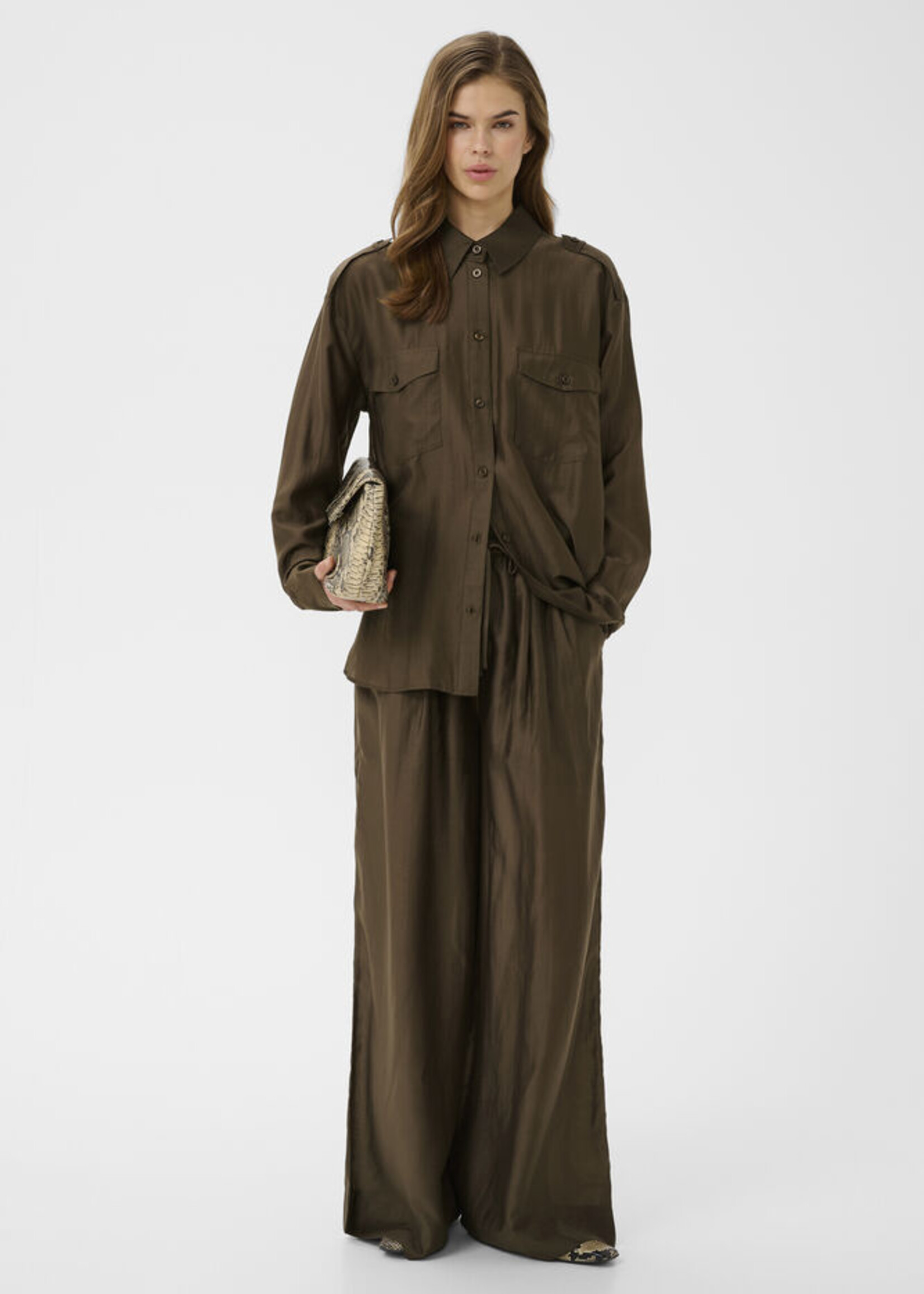 Gestuz GZsiora HW pants - Rain Drum