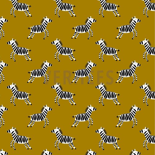 Soft Sweat Gots Happy Zebra - Olive Soft Sweat Gots Happy Zebra - Olive